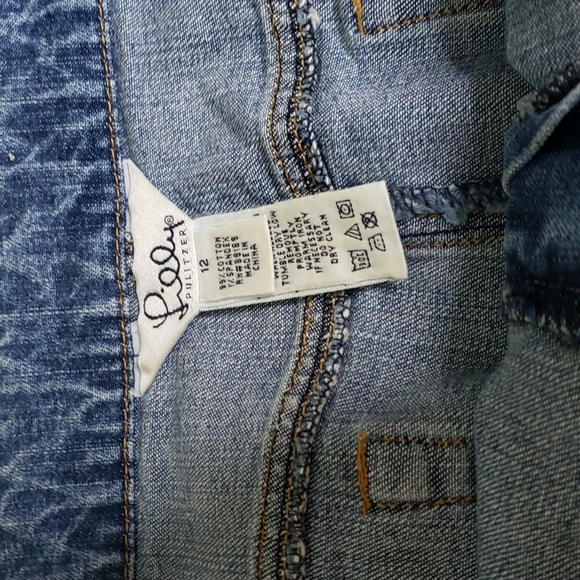 Lilly Pulitzer Vintage Mini Deim Skirt - Picture 4 of 6